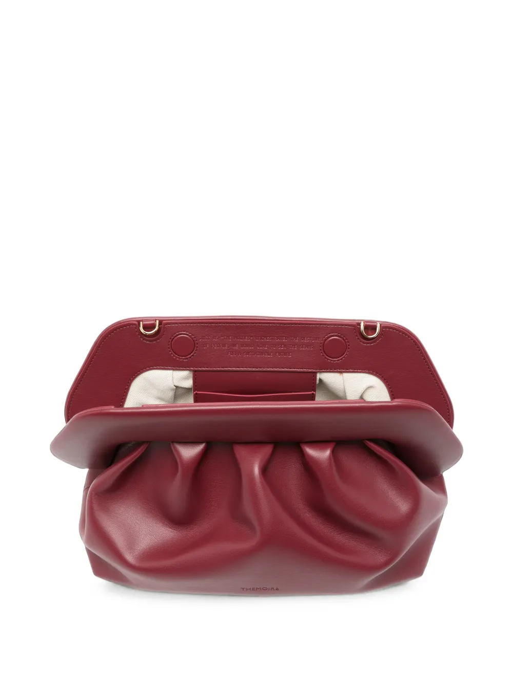 Themoirè Shopper met ruches Rood