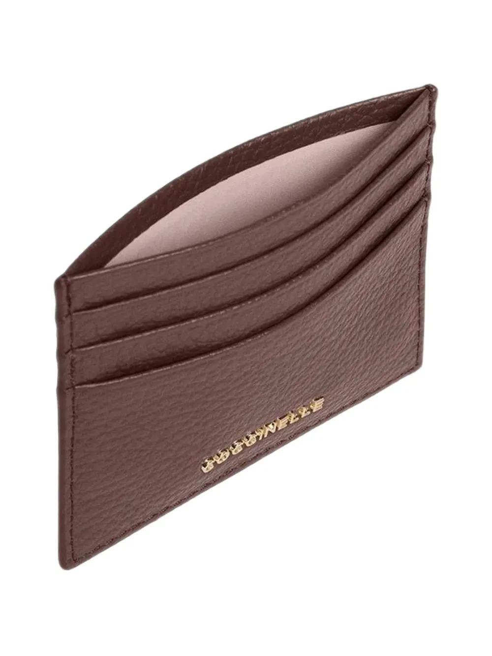 Coccinelle Metallic leren pasjeshouder Bruin