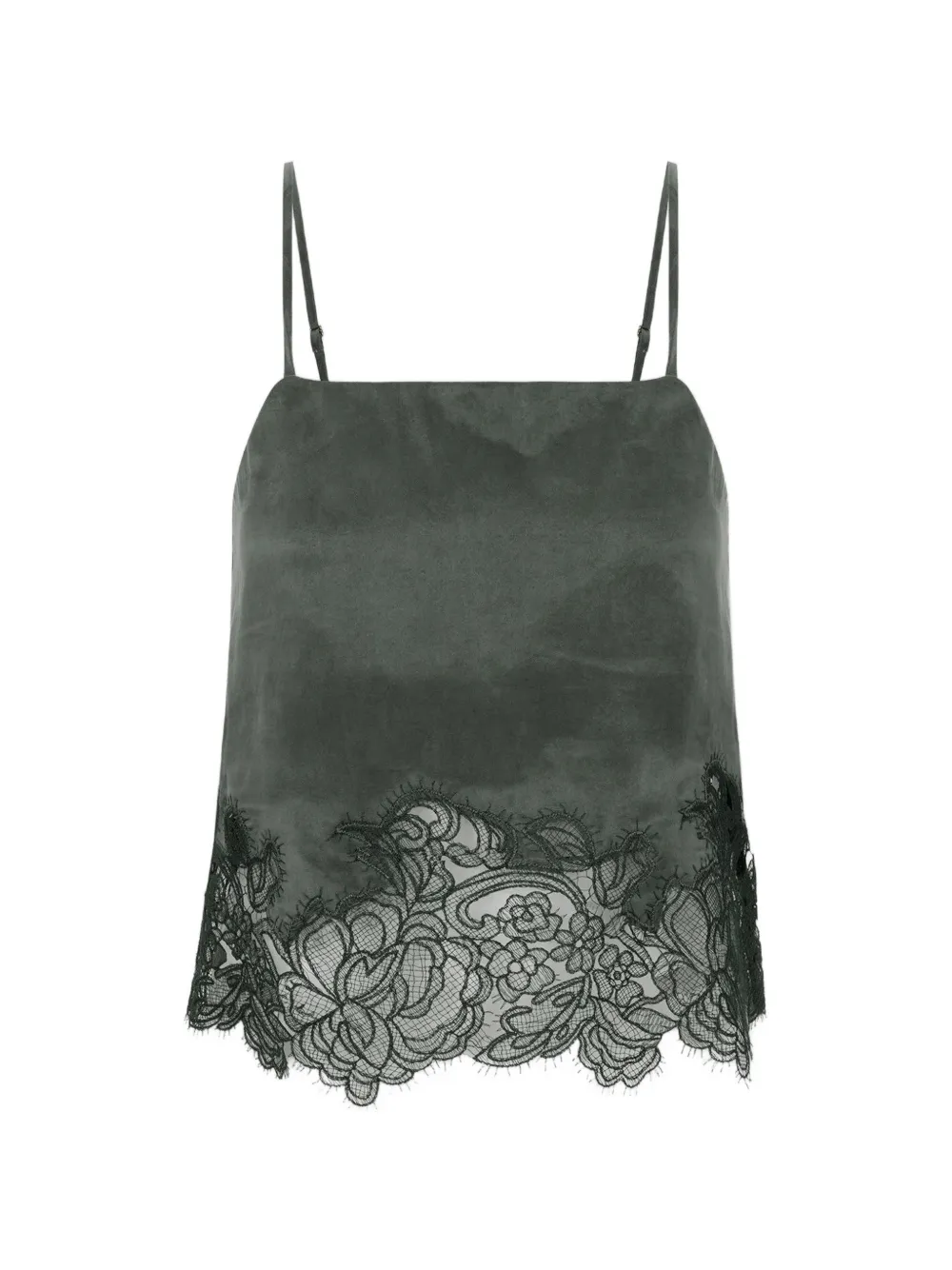 HEVRON Sabra lace-trim top