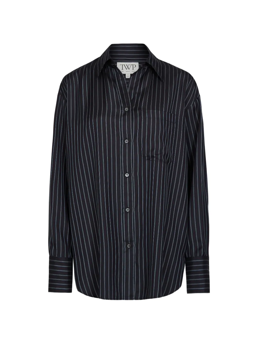 TWP Big Joe vertical-stripe shirt