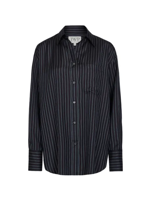 TWP Big Joe vertical-stripe shirt