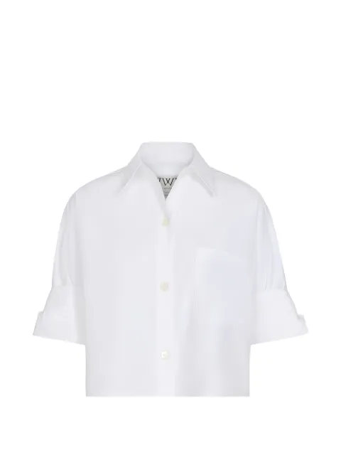 TWP cropped short-sleeve shirt