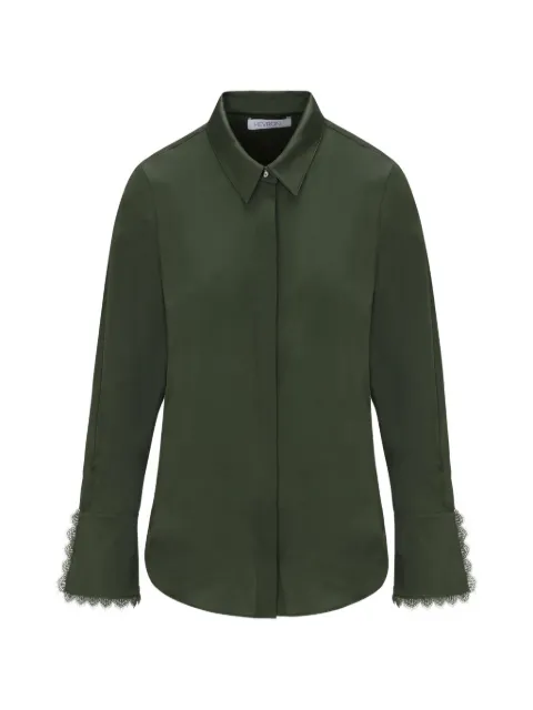 HEVRON Soraya lace-trim shirt