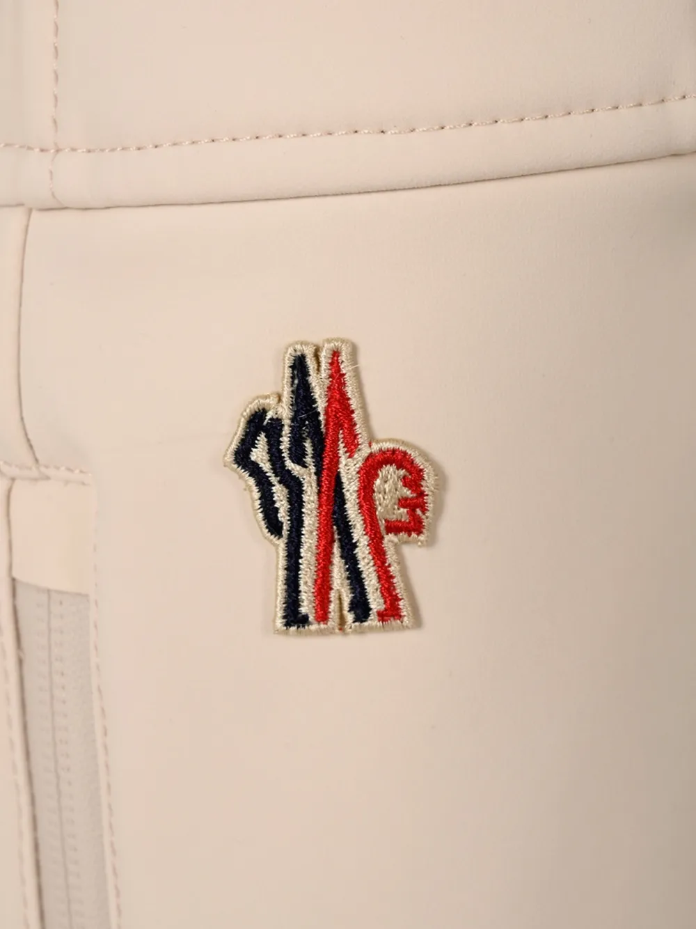 Moncler Grenoble logo-patch ski pants Beige
