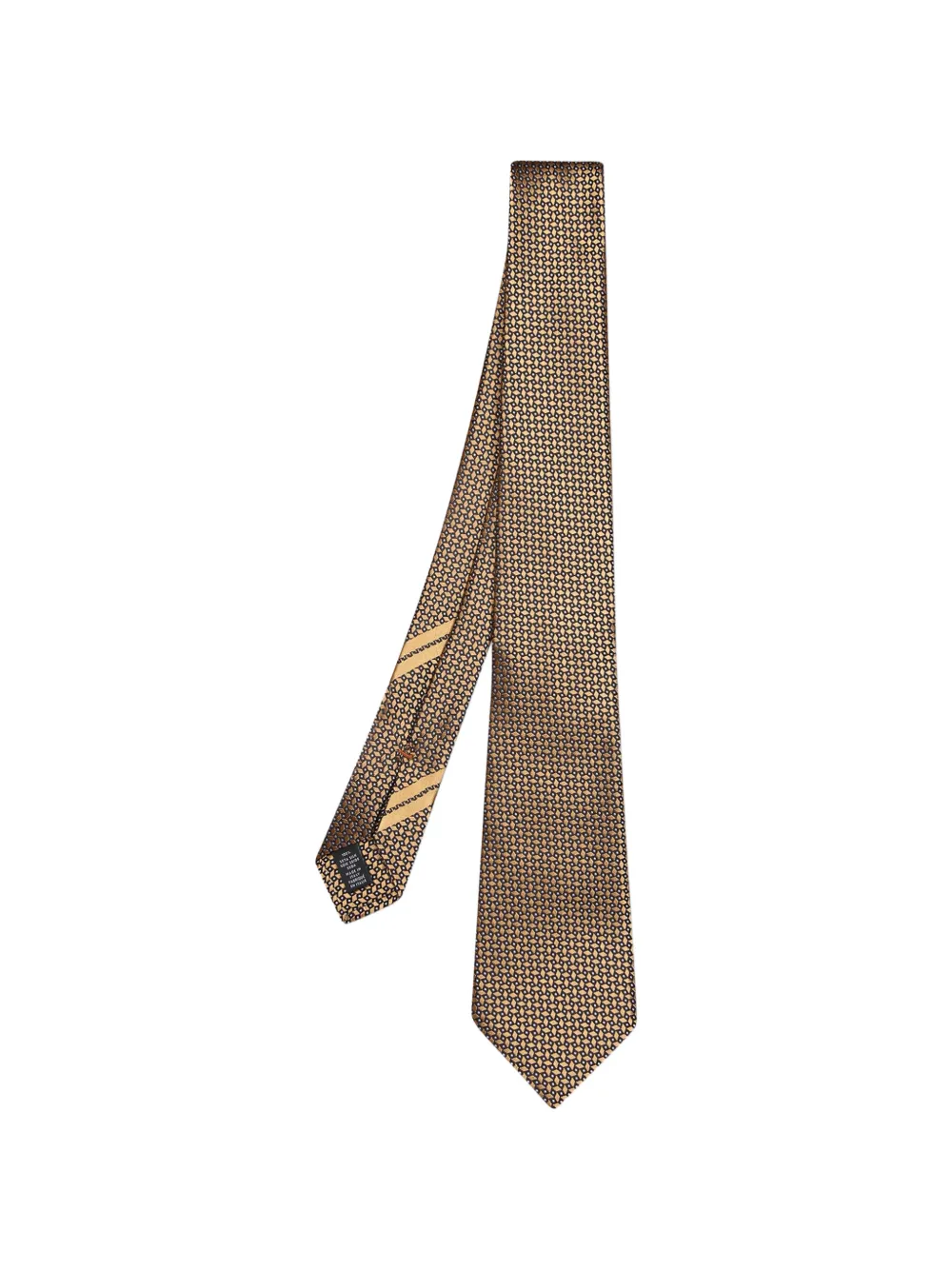 Zegna geometric-pattern silk tie
