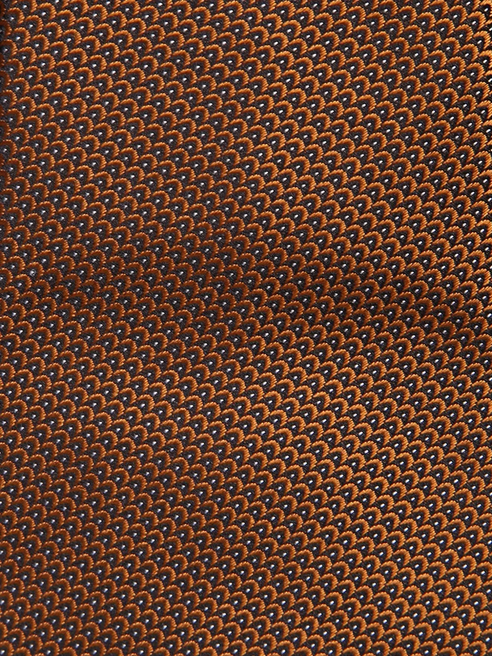 Zegna Zijden stropdas met geometrisch patroon Oranje