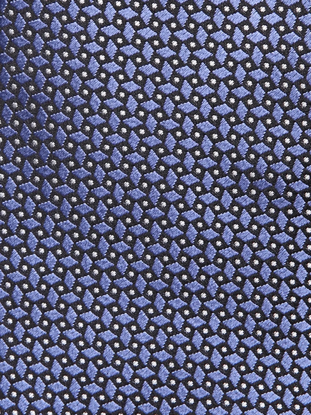 Zegna Zijden stropdas met geometrisch patroon Blauw