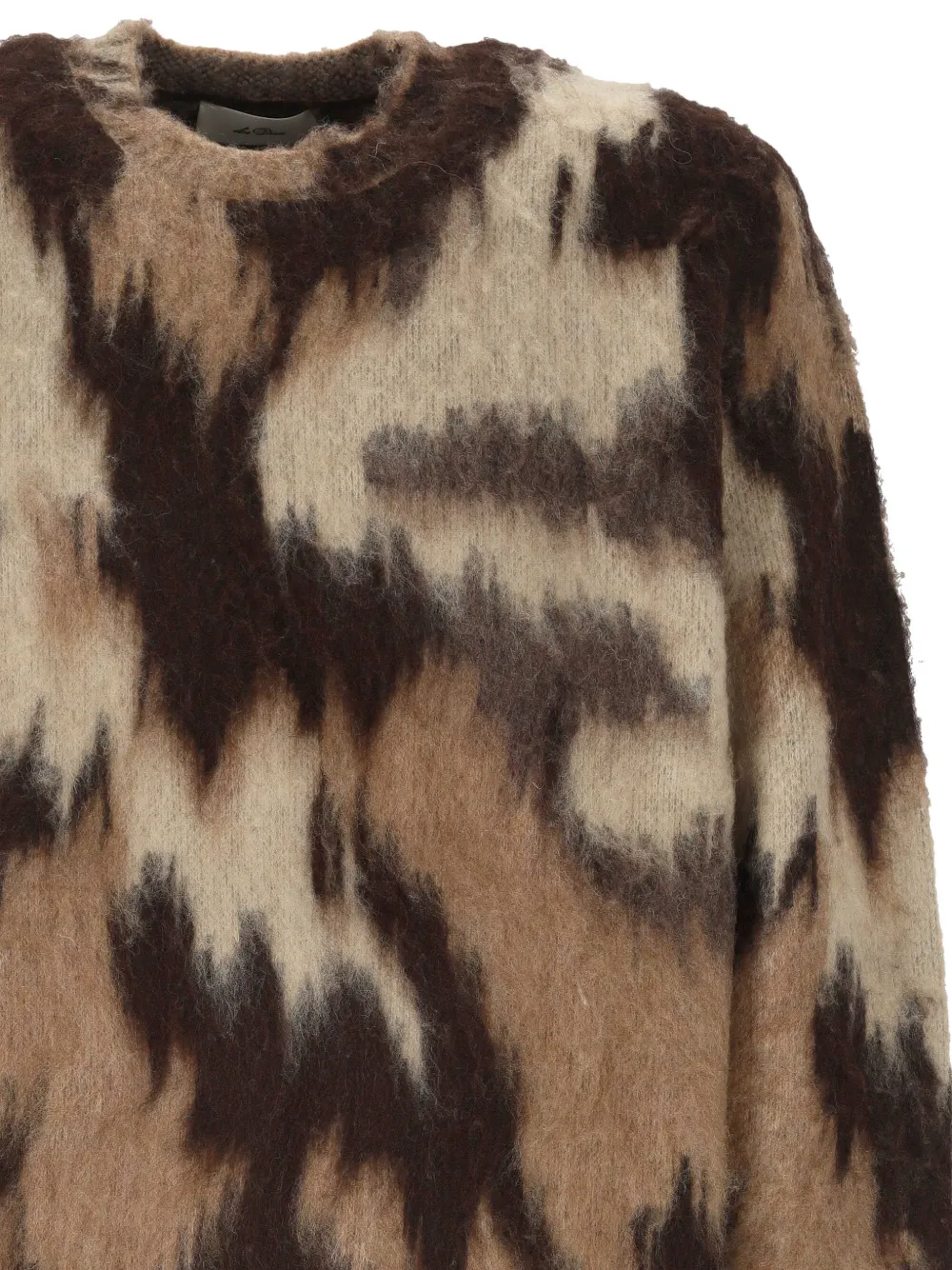 Les Deux abstract-pattern sweater Bruin
