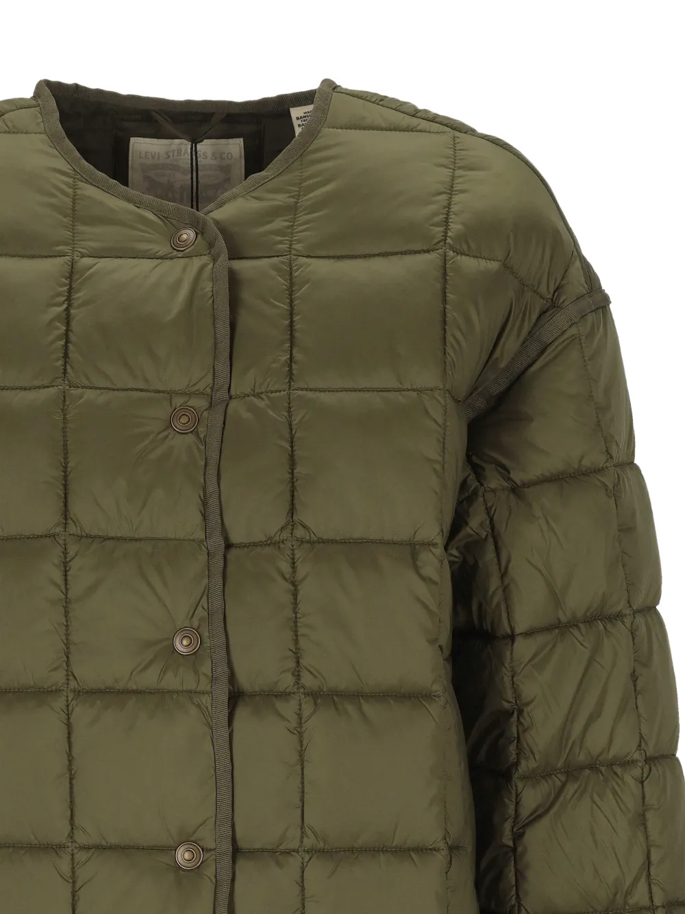 Levi's Poppy quilted jacket Groen