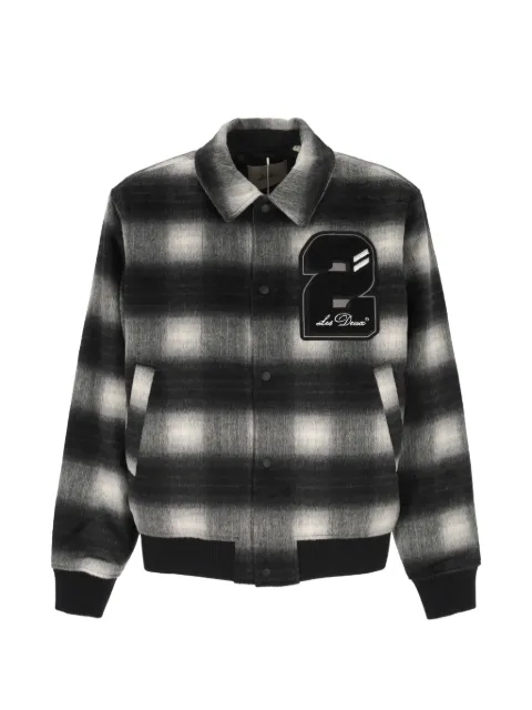 Les Deux check-pattern logo-patch jacket