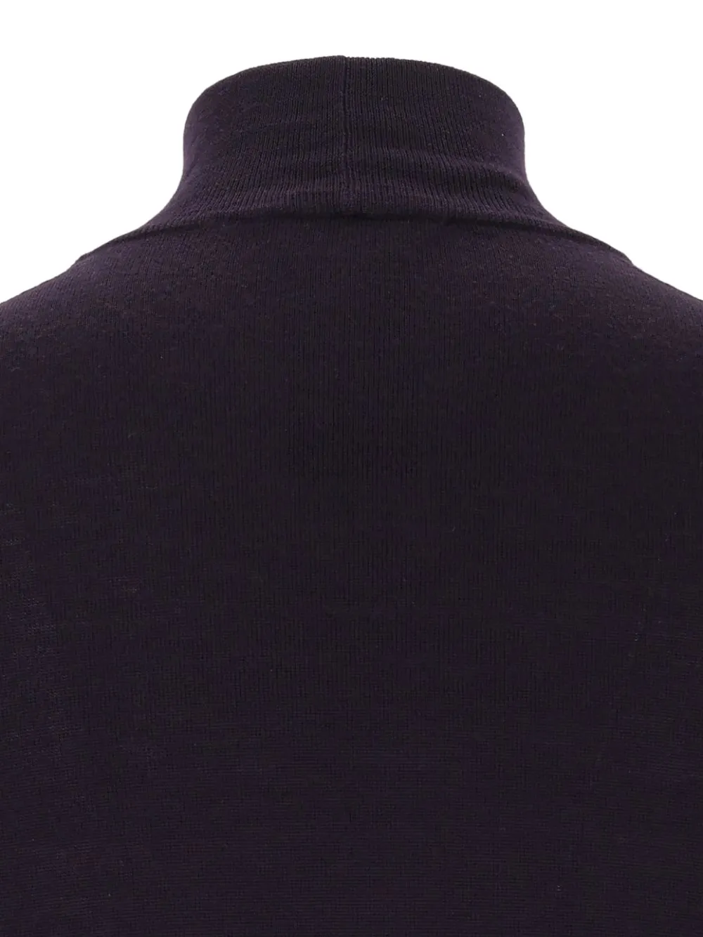Giorgio Armani Sweater met geborduurd logo en hoge hals Paars
