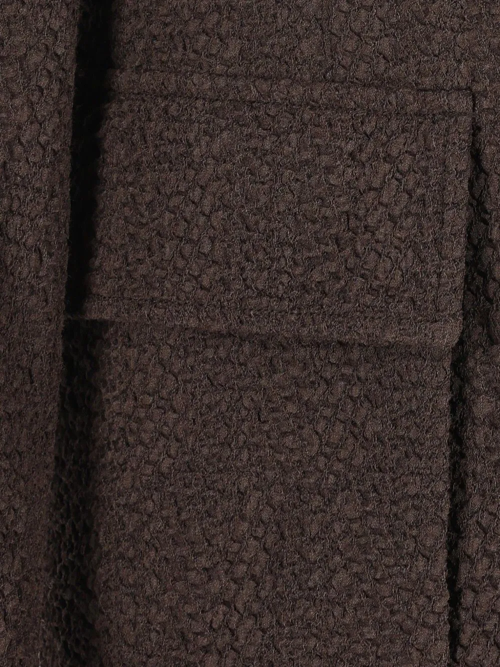 Giorgio Armani Gebreide bouclé blazer met knopen Bruin