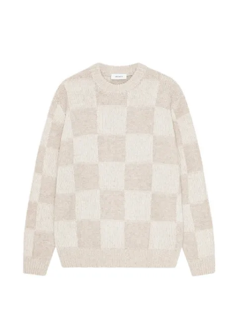 Les Deux check-knit sweater