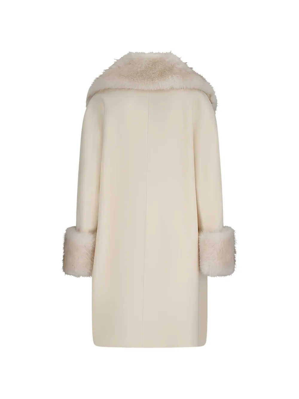 Herno Jas met afwerking van imitatiebont Beige