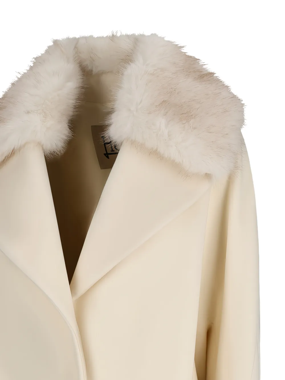 Herno Jas met afwerking van imitatiebont Beige