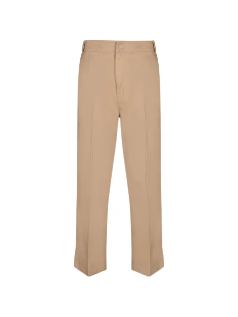 AMI Paris logo-patch straight-leg trousers