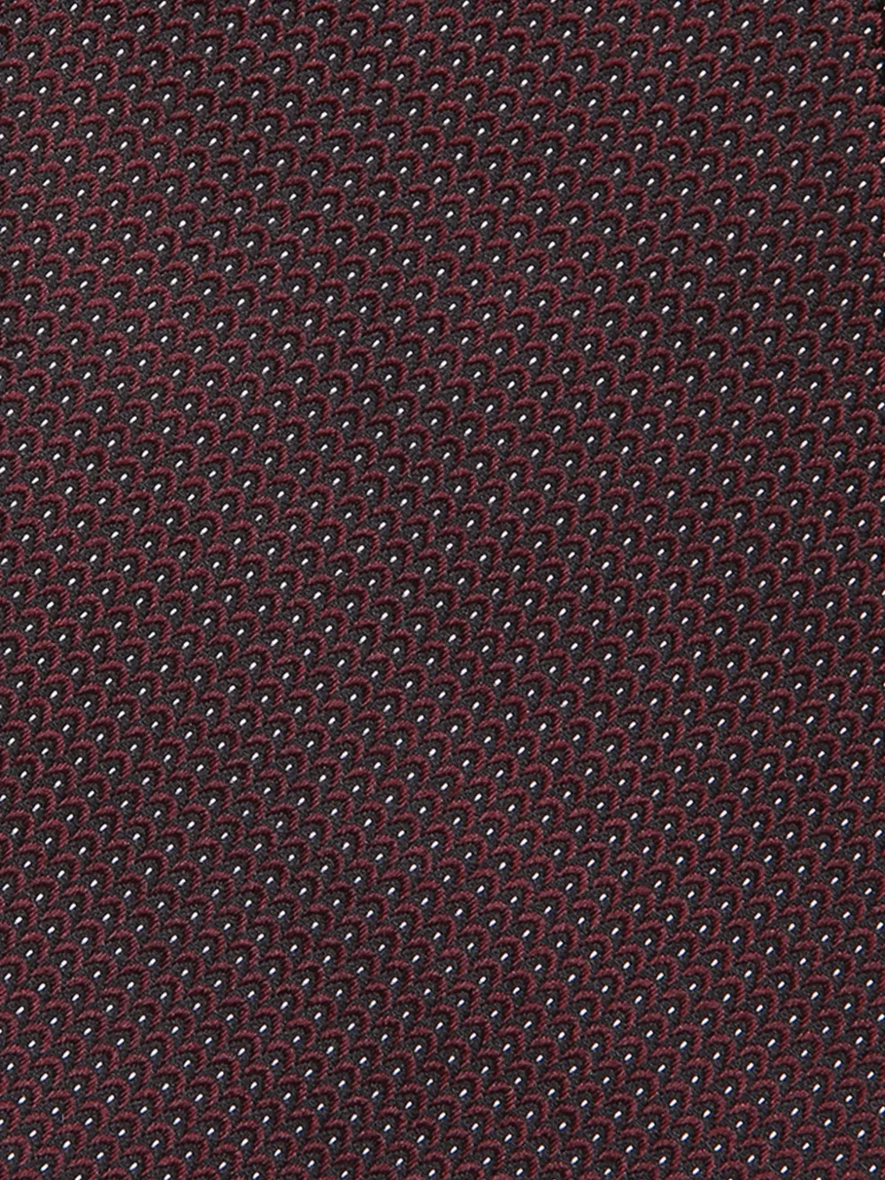 Zegna Zijden stropdas met geometrisch patroon Rood