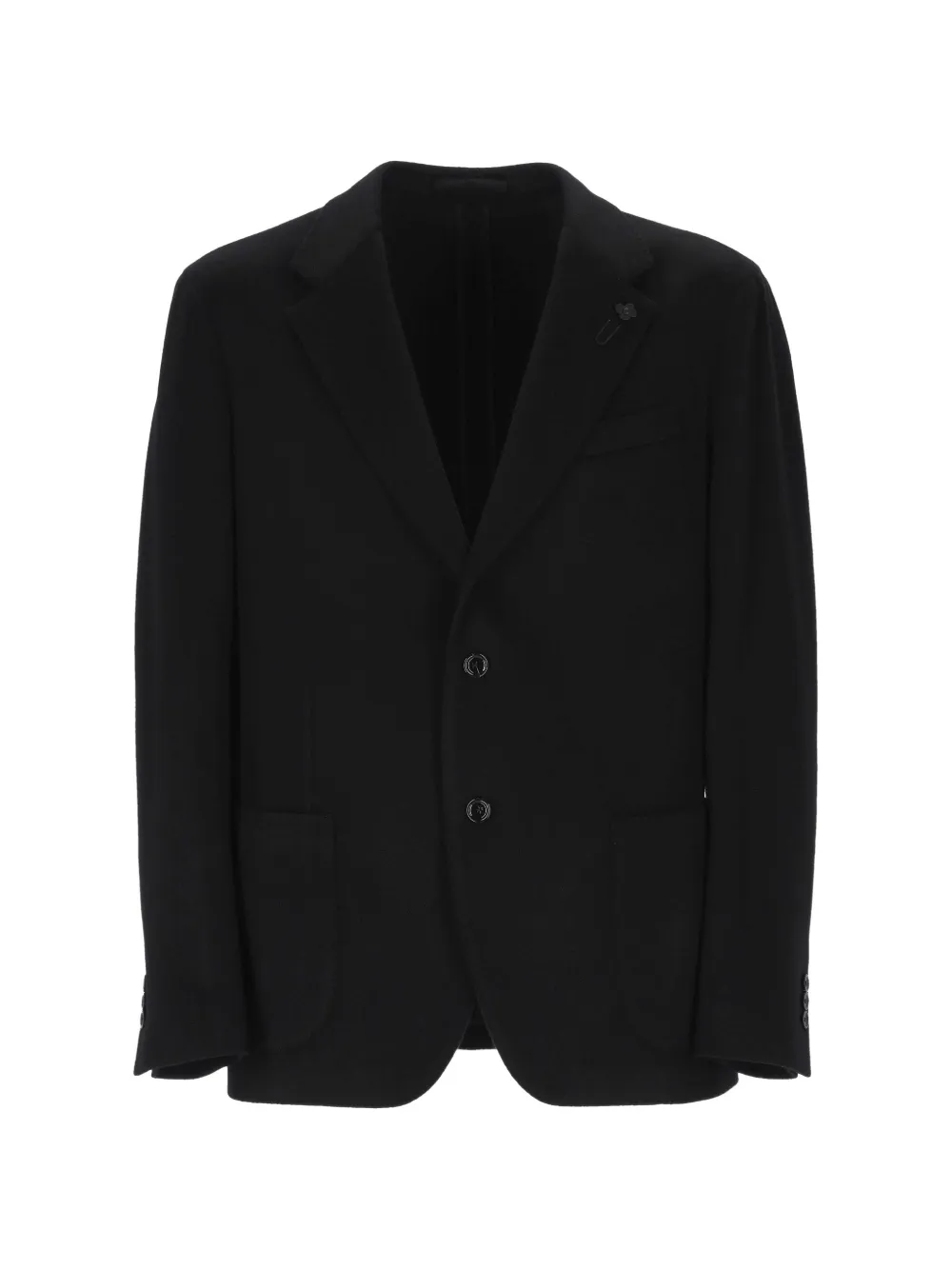 Lardini cashmere single-breasted jacket - Nero