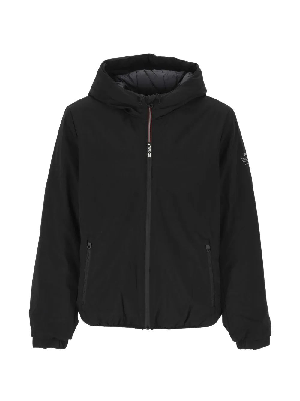 Ecoalf Cartes hooded logo-print jacket