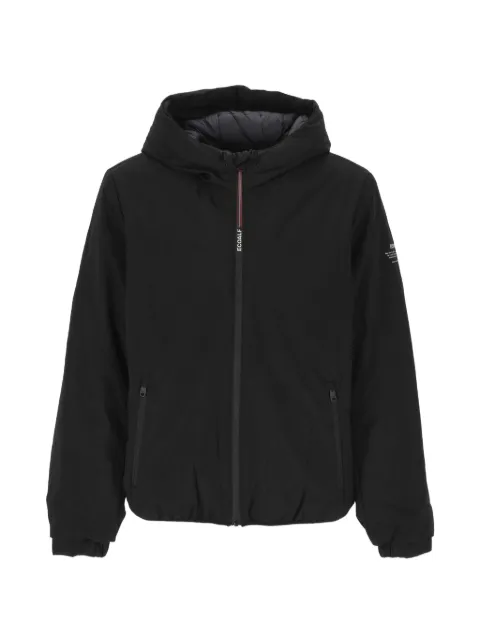 Ecoalf Cartes hooded logo-print jacket