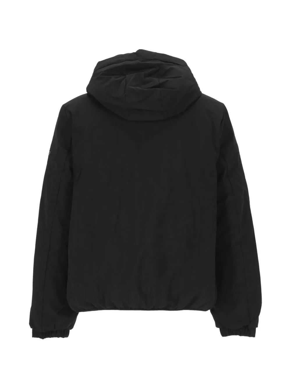 Ecoalf Cartes hooded logo-print jacket Zwart