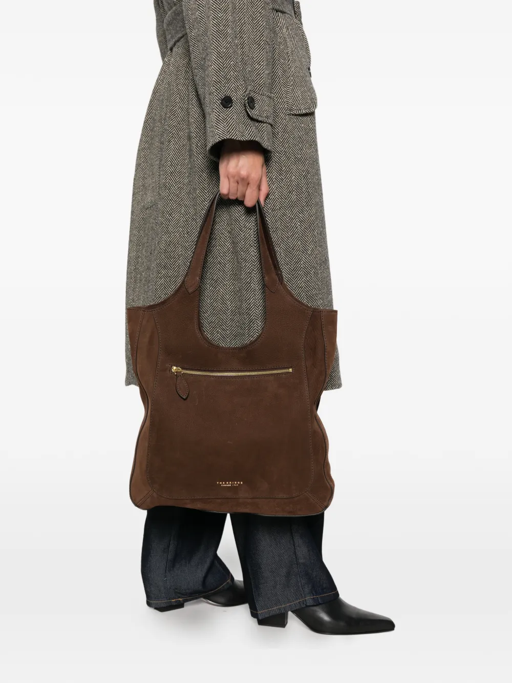 The Bridge Suède shopper Bruin