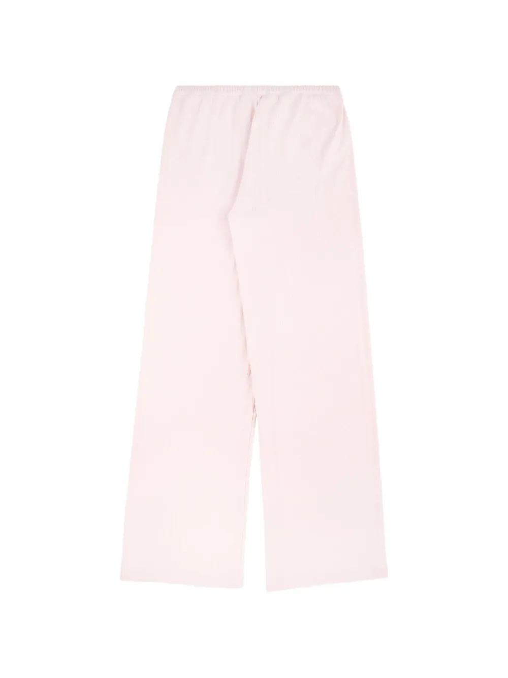 Sporty & Rich Signature ribgebreide trainingsbroek met logo-patch Roze