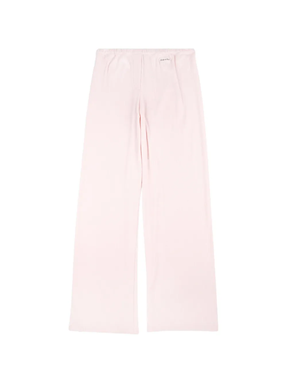 Sporty & Rich Signature ribbed logo-patch track pants - Rosa