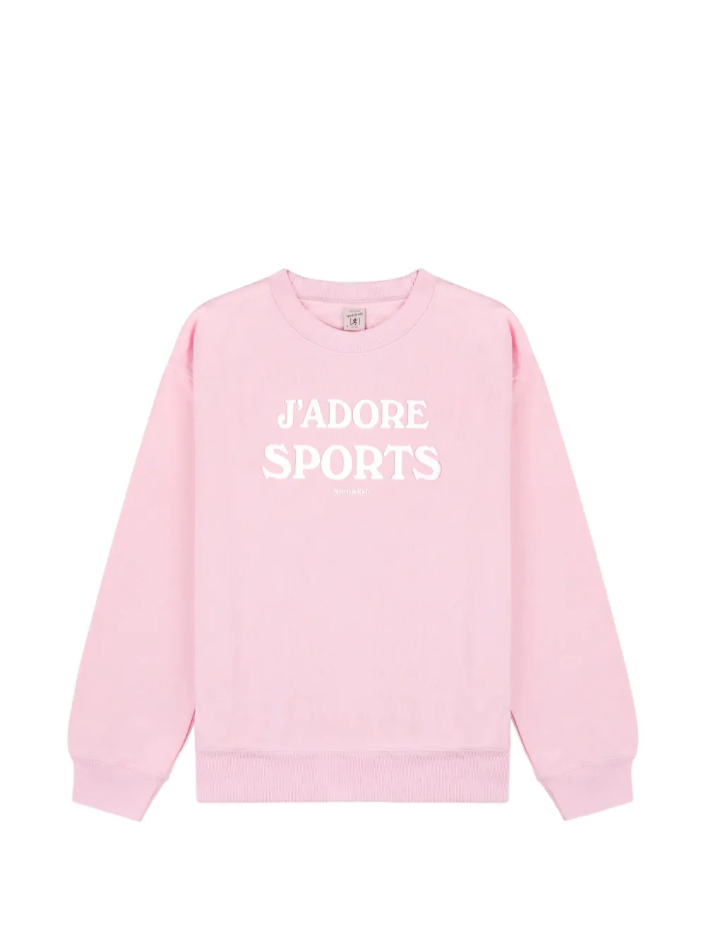 Sporty & Rich Jadore flocked-logo sweatshirt