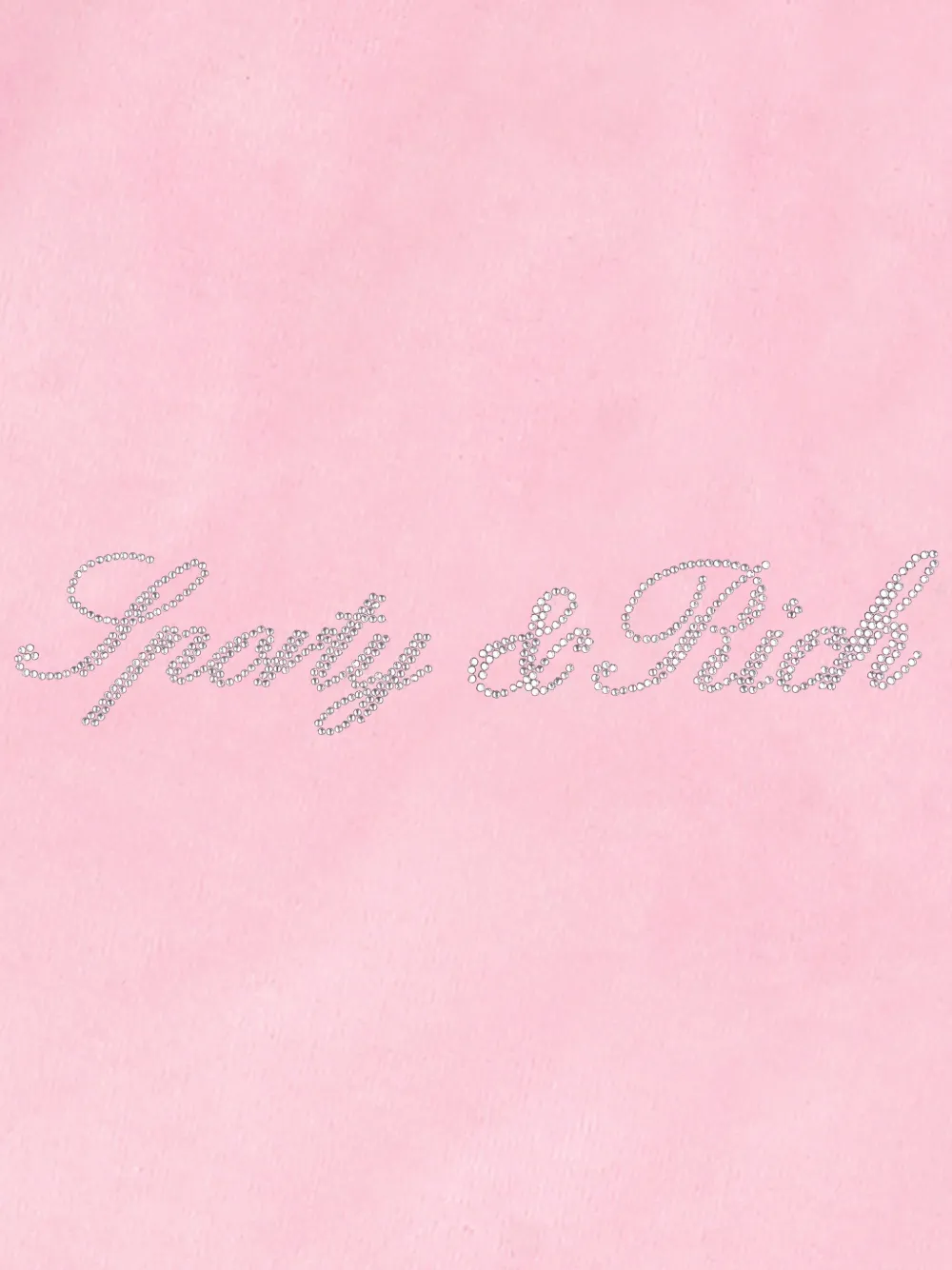 Sporty & Rich Signature Logo Krystal logo-embellished track pants Roze