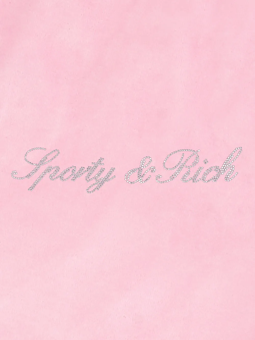 Sporty & Rich Signature Logo Krystal trainingsshorts verfraaid met logo Roze