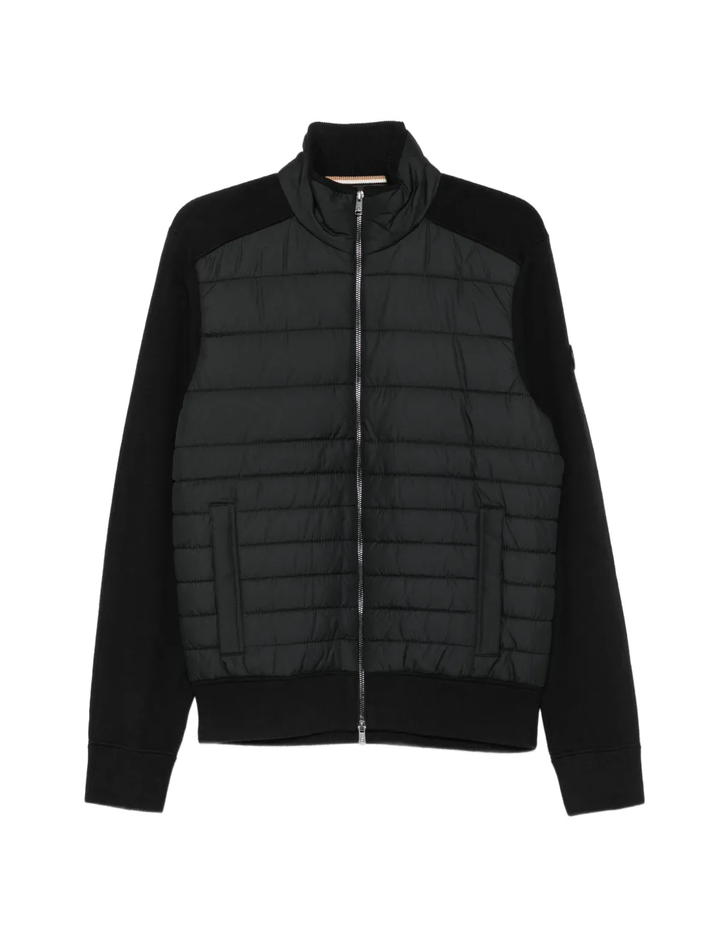 BOSS quilted panelled jacket