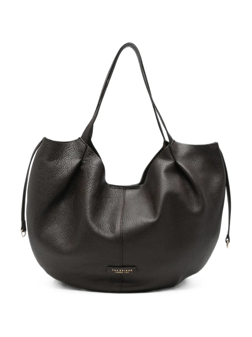 The Bridge grained-leather shoulder bag