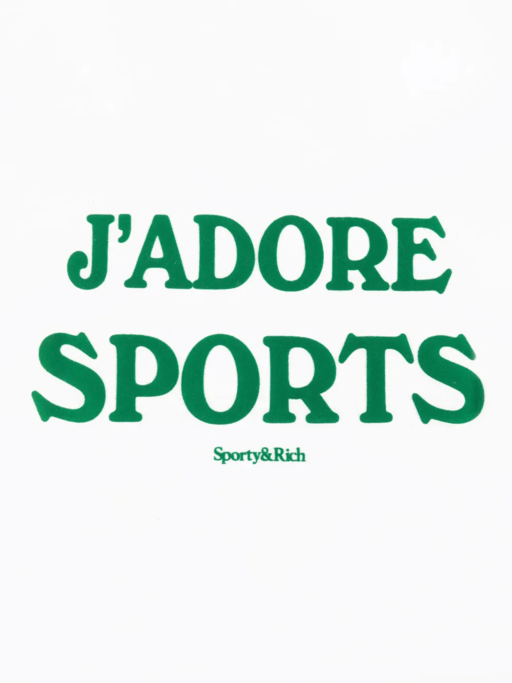 Sporty & Rich Jadore logo-print T-shirt Wit