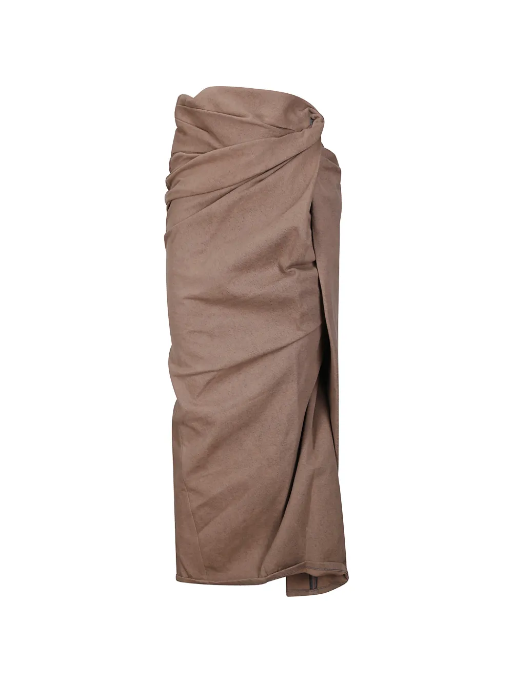 Diesel draped midi skirt - Marrone