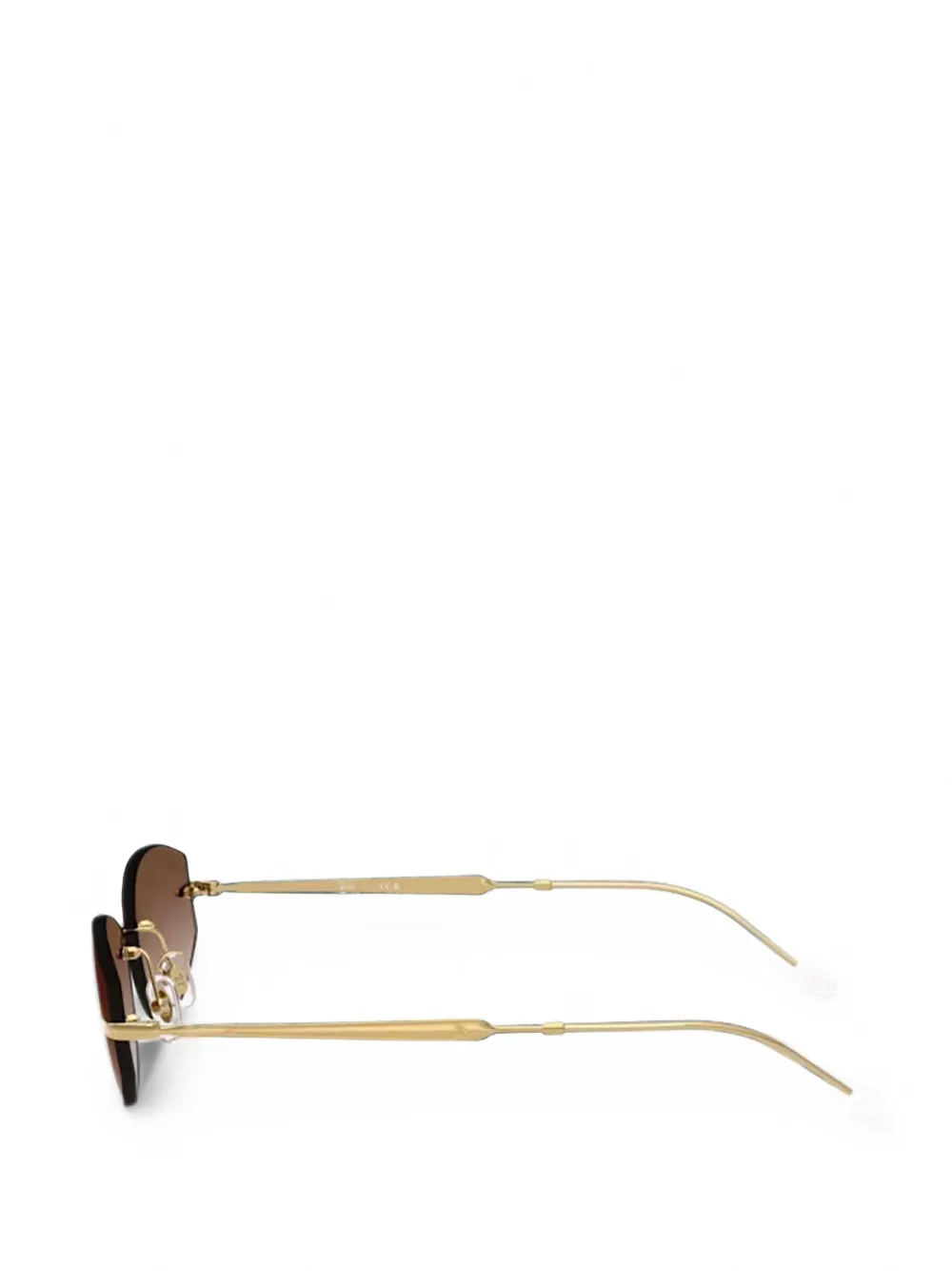 Ray-Ban Arista zonnebril met randloos montuur Goud