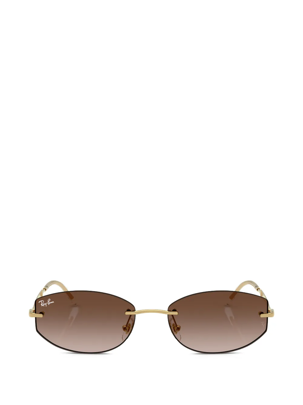 Ray-Ban Arista zonnebril met randloos montuur Goud