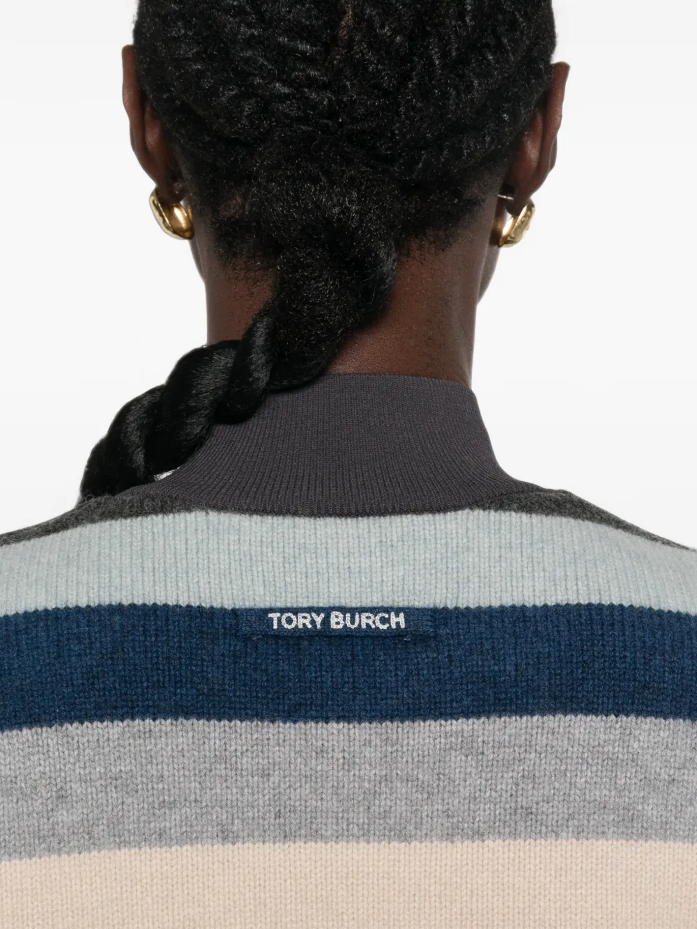 Tory Burch Gestreepte trui Beige