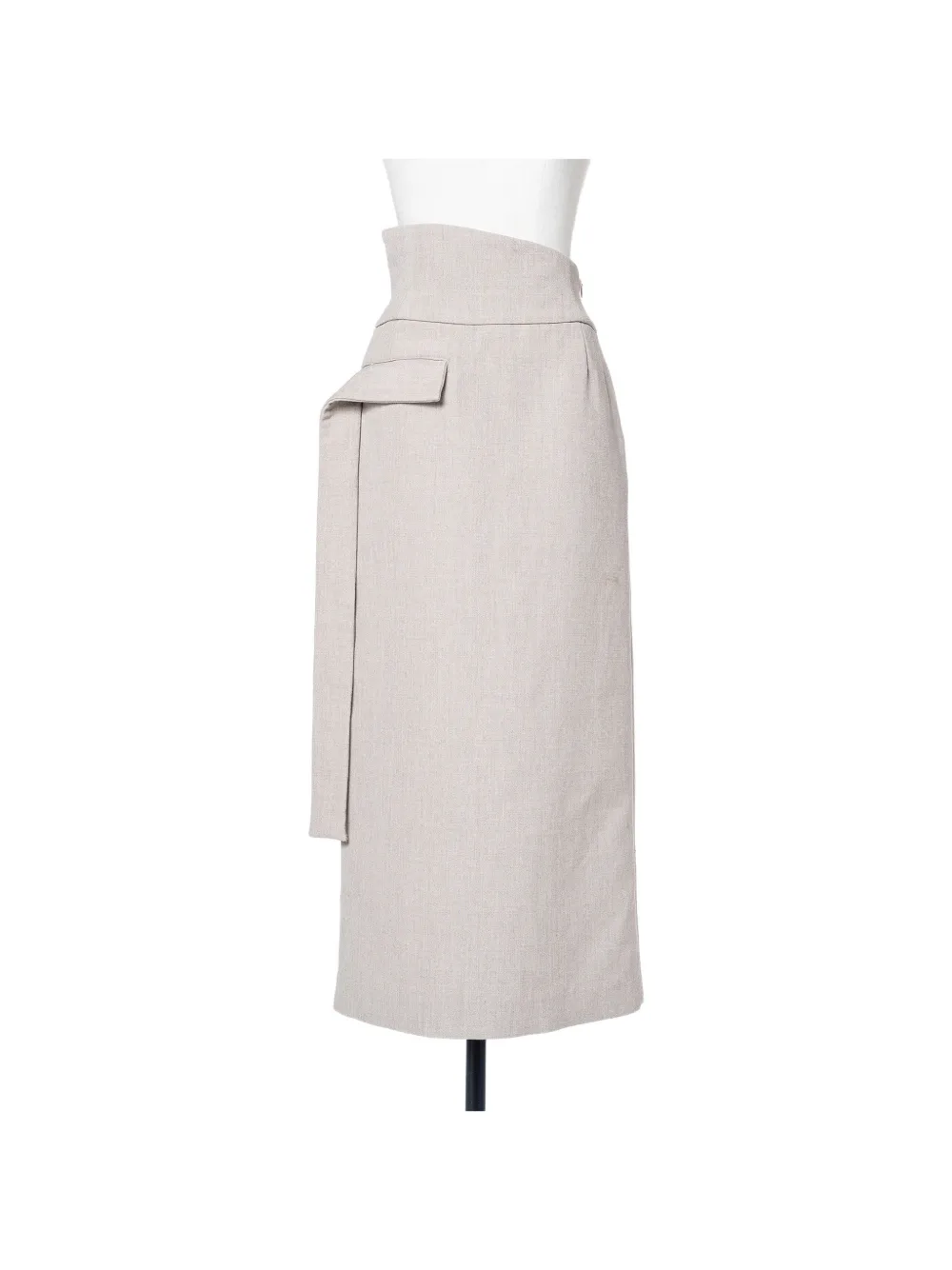 Muller Of Yoshiokubo asymmetric flap-pocket skirt - Toni neutri