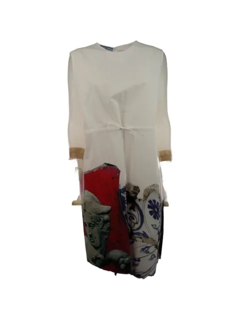 Prada printed compact fabric dress
