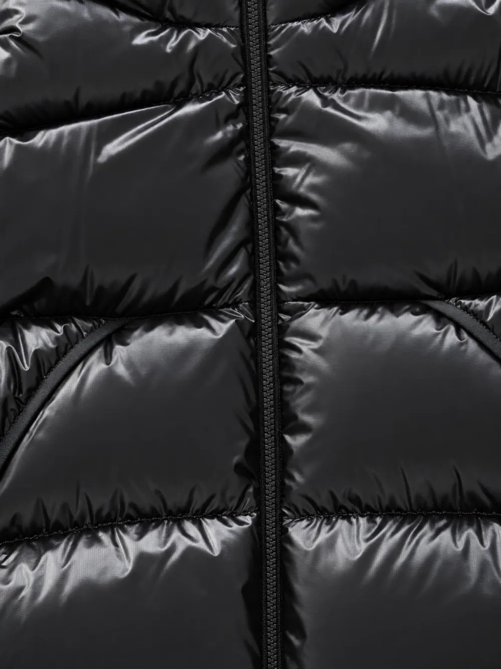 Moncler Anapo hooded short down jacket Zwart