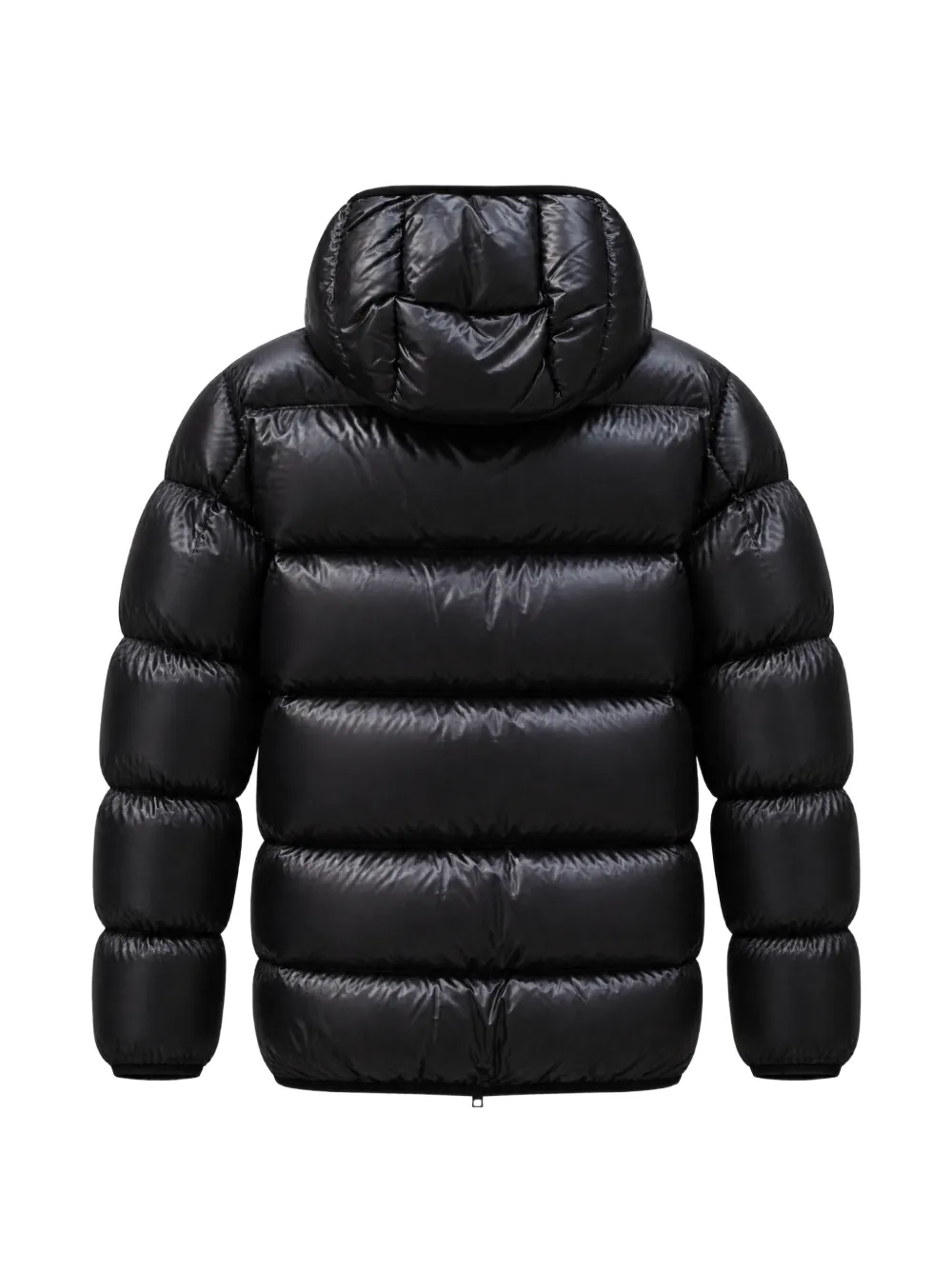 Moncler Anapo hooded short down jacket Zwart