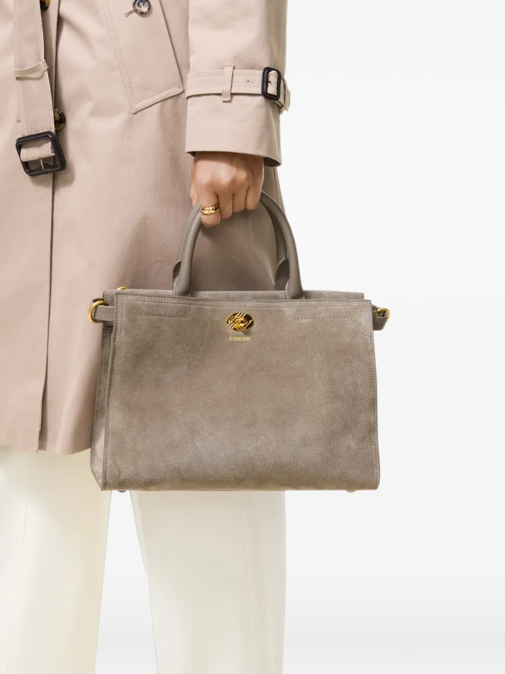Burberry Kleine Cotswolds shopper Bruin