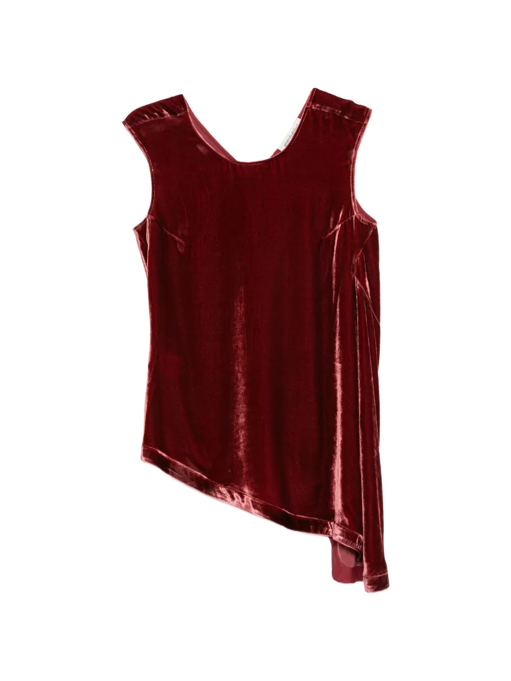 Gentry Portofino asymmetric velvet top