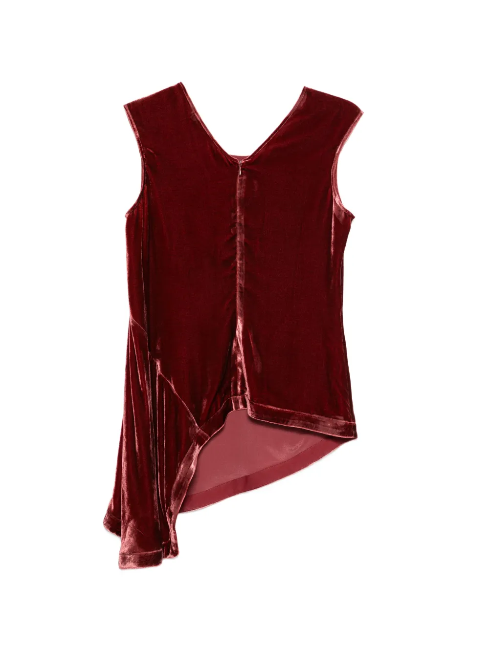 Gentry Portofino Top met asymmetrische snit Rood