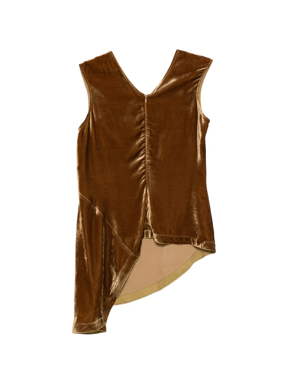 Gentry Portofino Top met asymmetrische snit Bruin
