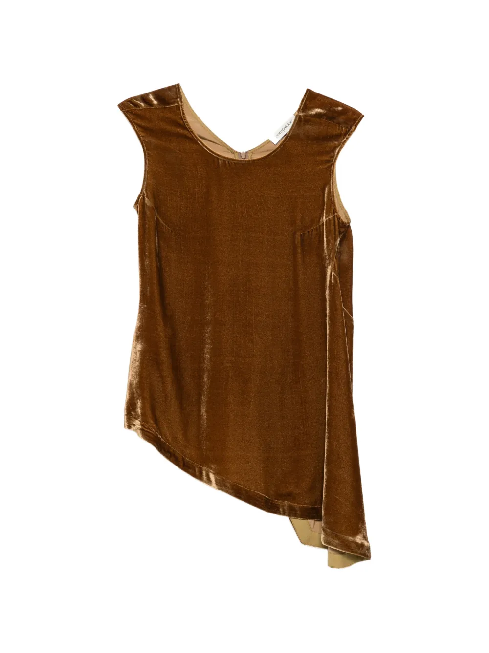 Gentry Portofino asymmetric velvet top