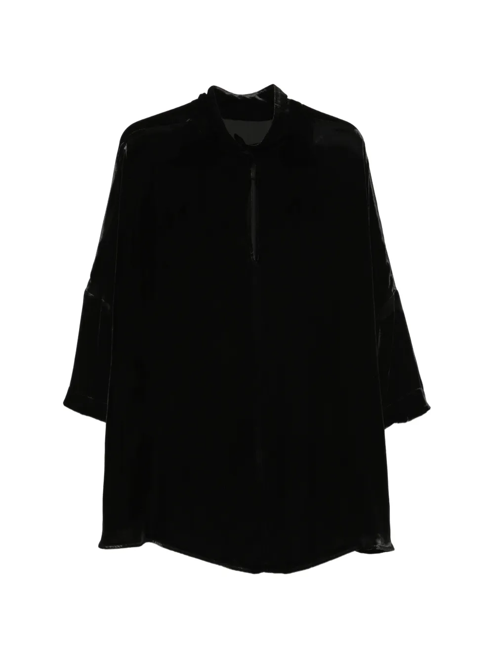 Gentry Portofino Fluwelen blouse Zwart