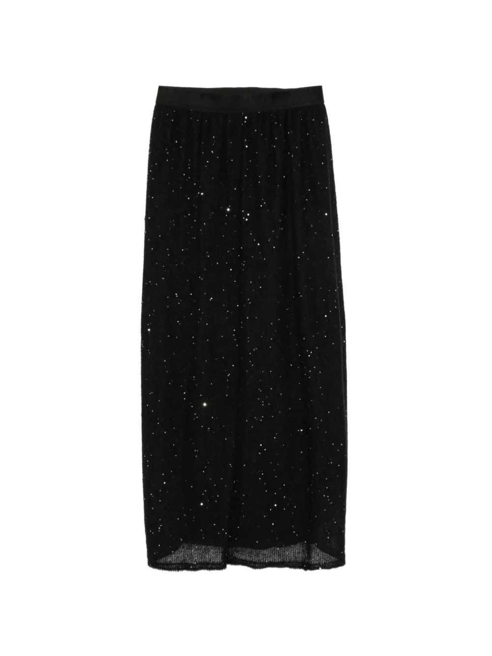 Gentry Portofino Midi-rok met pailletten Zwart