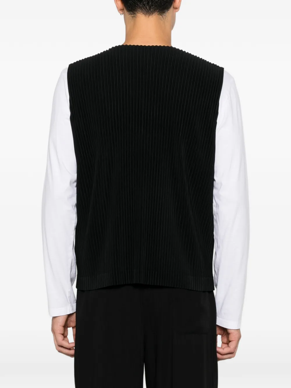 Homme Plissé Issey Miyake Geplooide top Zwart